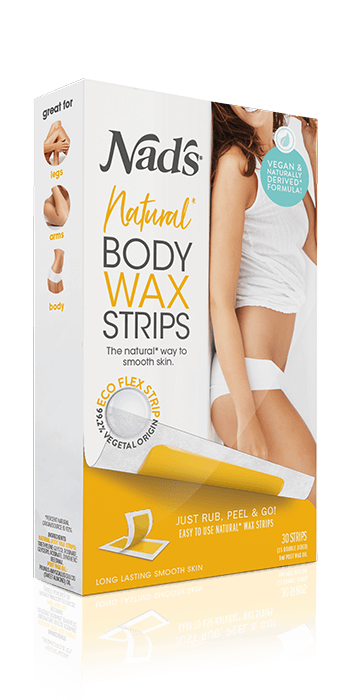 Nads Natural Hair Removal Body Wax Strips