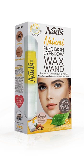 Nads Natural Hair Removal Precision Eyebrow Wax Wand