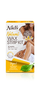 Nads Natural Hair Removal Wax Strip Kit